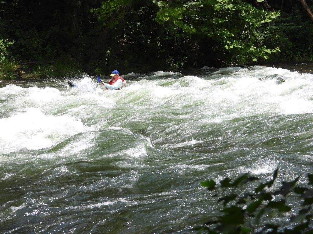Whitewater kayaking on the Watauga